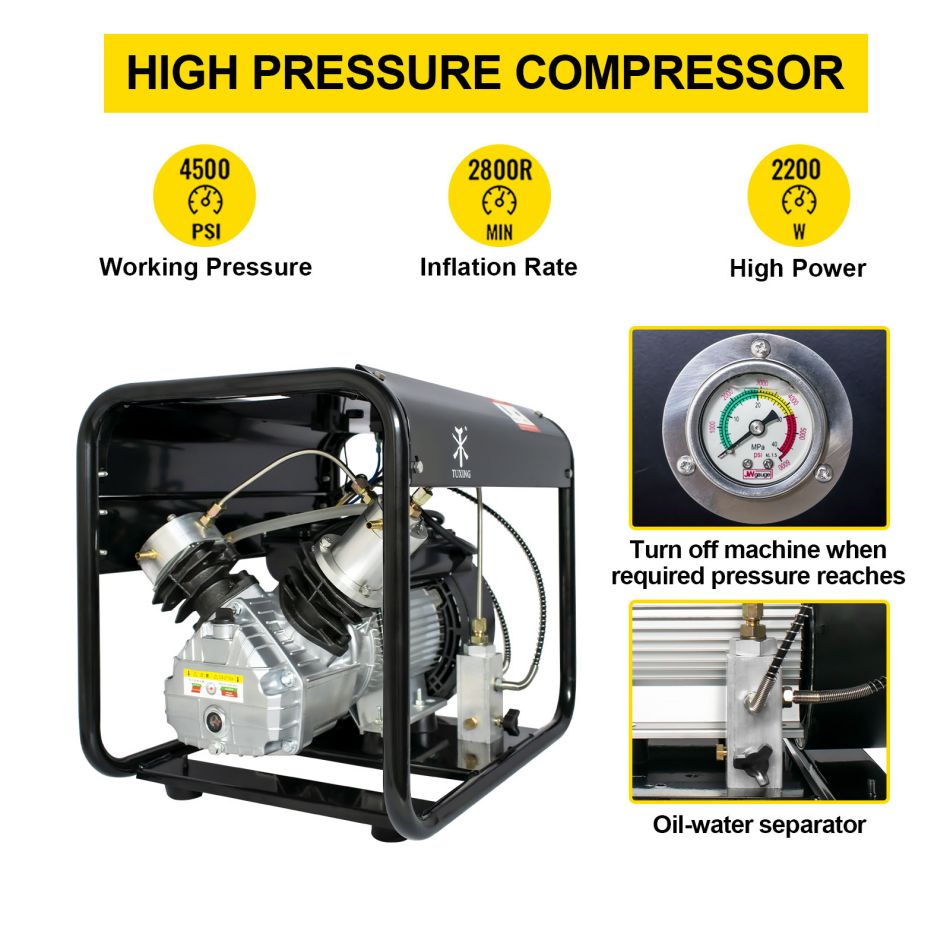 gas powered scuba tank air compressor