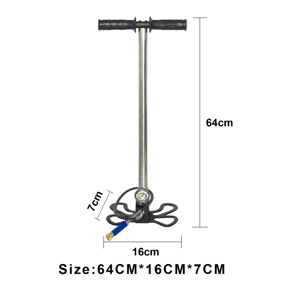 Hand Air Pump With Gauge