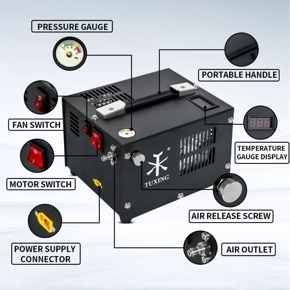 300bar pcp electric air compressor